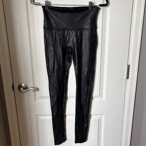 SPANX Metallic Gray Leggings